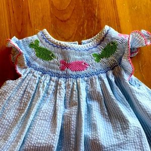 Summer smocked fish dress💗